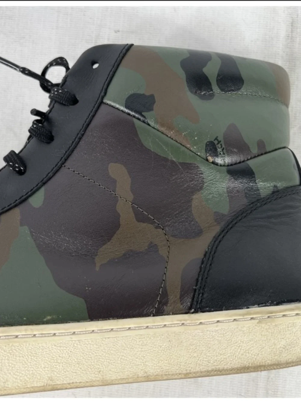Coach Camo High-Top Sneakers, Size: 12D/46 (Men)